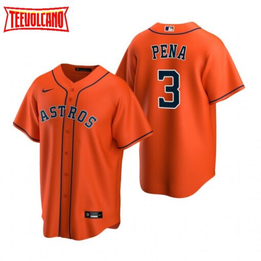 Houston Astros Jeremy Pena Orange Replica Alternate Jersey