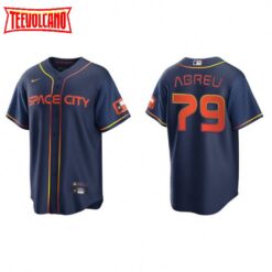 Houston Astros Jose Abreu Navy 2022 City Connect Replica Jersey