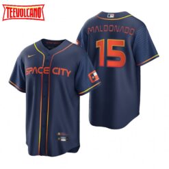 Houston Astros Martin Maldonado Navy 2022 City Connect Replica Jersey