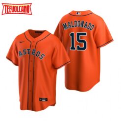 Houston Astros Martin Maldonado Orange Alternate Replica Jersey