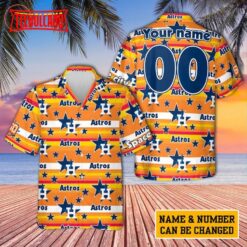 Houston Astros Rainbow Personalized Hawaiian Shirt