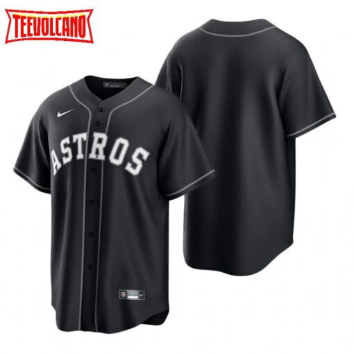 Houston Astros Team Black White Replica Jersey