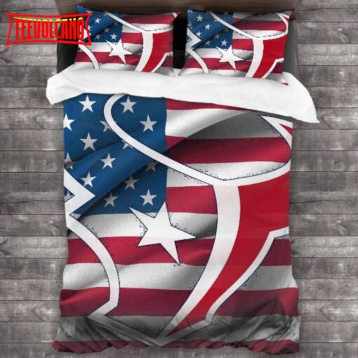 Houston Texans Logo Bedding Set 3PCS Duvet Cover Bedding Sets
