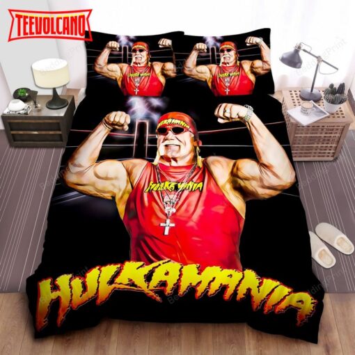 Hulk Hogan Posing In Wrestling Ring Duvet Cover Bedding Sets