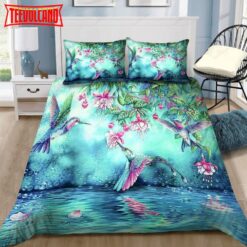 Hummingbirds Drinking Nectar Bed Sheets Bedding Sets