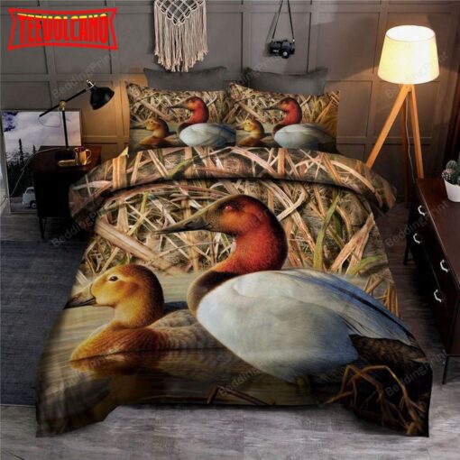 Hunting Duck Art Bed Sheets Duvet Cover Bedding Sets