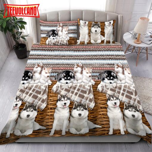 Husky Vintage Bed Sheets Duvet Cover Bedding Sets