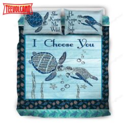 I Choose You Turtle Duvet Cover Bedding Sets