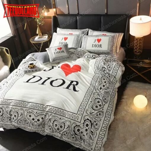 I Love Christian Dior Logo Brands 10 Bedding Sets