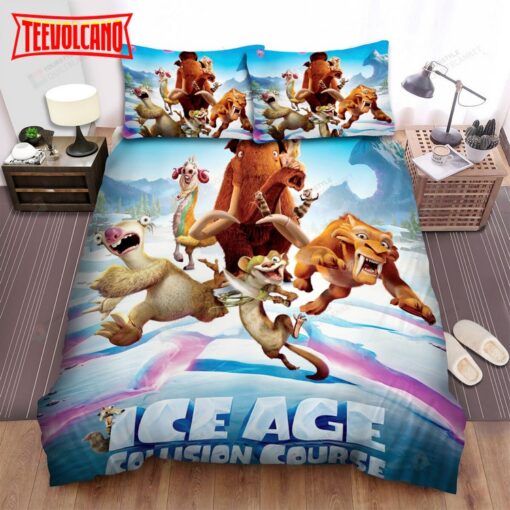 Ice Age Collision Course Movie Poster 2 Duvet Cover Bedding Sets