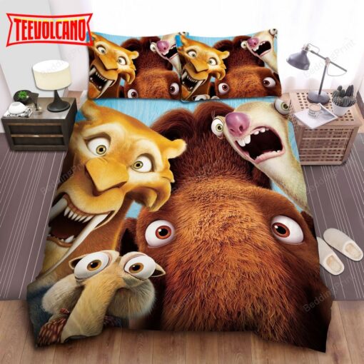 Ice Age Wide Eyes Open Bed Sheets Duvet Cover Bedding Sets