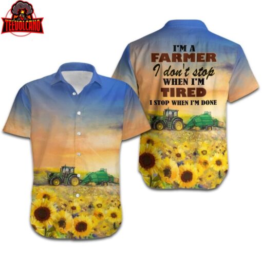 I’m A Farmer Tractor Hawaiian Shirt