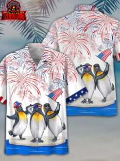 Independence Day Is Coming Penguin Hawaiian Shirt