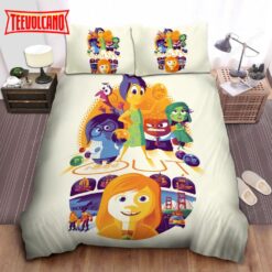 Inside Out Digital Art Movie Poster Duvet Cover Bedding Sets