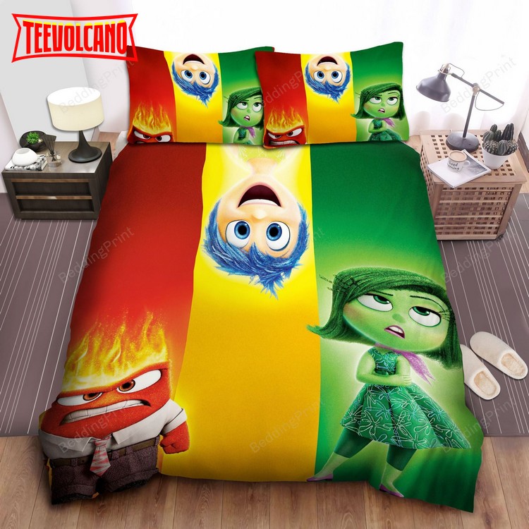 Inside Out The Five Emotions Of Riley Split Artwork Bedding Sets