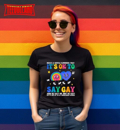 It’s Ok To Say Gay Shirts, LGBT Pride Month Shirt