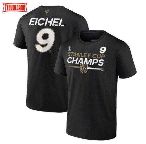 Jack Eichel Vegas Golden Knights 2023 Stanley Cup Champions Name & Number T-Shirt