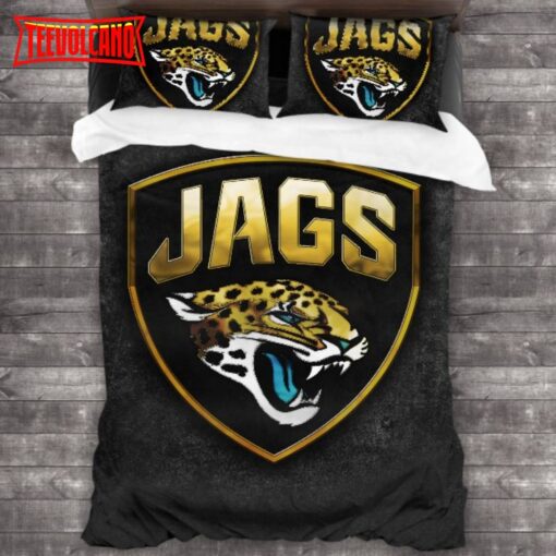 Jacksonville Jaguars Logo Duvet Cover Bedding Sets