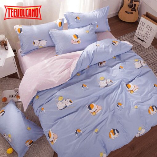 Japanese Cat Bed Sheets Duvet Cover Bedding Sets
