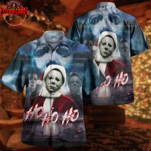 Jason Voorhees Santa Halloween Hawaiian Shirt