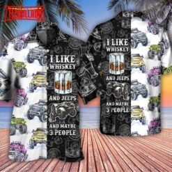 Jeep I Like Whiskey And Jeeps Hawaiian Shirt