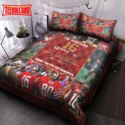 Joe Montana San Francisco 49ers Bedding Sets