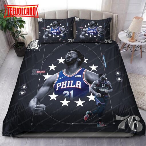 Joel Embiid Philadelphia 76ers NBA 104 Duvet Cover Bedding Sets