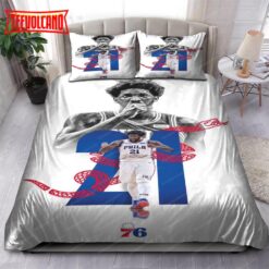 Joel Embiid Philadelphia 76ers NBA 99 Duvet Cover Bedding Sets