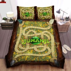 Jumanji Welcome To The Jungle Map Illustration Duvet Cover Bedding Sets