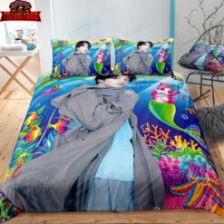 Jungkook BTS Kpop Boygroup With Ocean Background Duvet Cover Bedding Sets