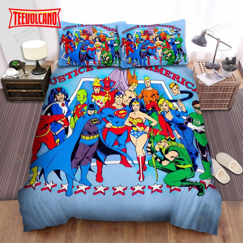 Justice League Of America Poster Duvet Cover Bedding Sets