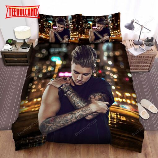 Justin Bieber And His Tattoos Image Duvet Cover Bedding Sets