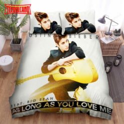 Justin Bieber As Long As You Love Me Single Art Cover Duvet Cover Bedding Sets