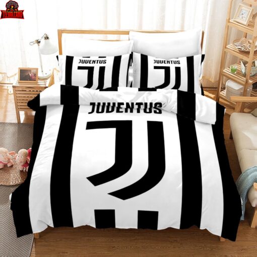 Juventus Soccer Club 3d Logo Duvet Cover Bedding Sets