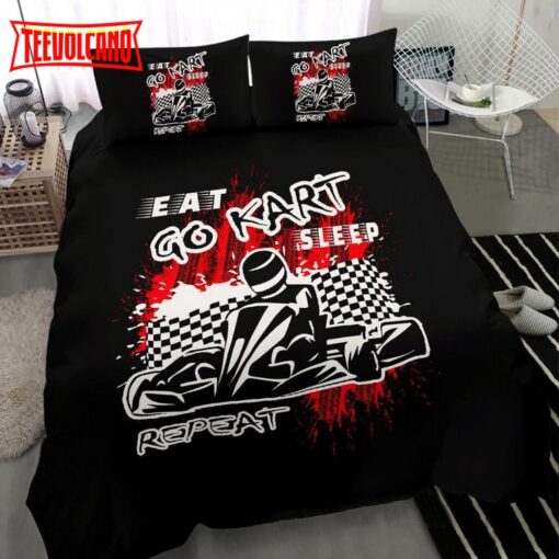 Kart Racing Eat Go Kart Bed Sheets Duvet Cover Bedding Sets
