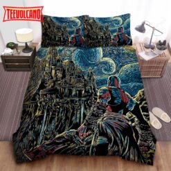 Kratos From God Of War In Starry Artwork Duvet Cover Bedding Sets