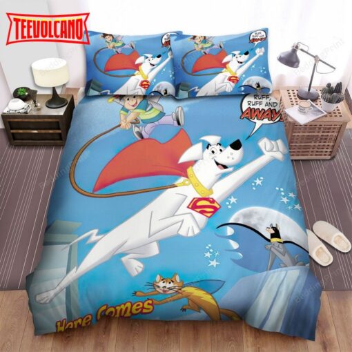 Krypto The Superdog, Ace, Kevin And Streaky Duvet Cover Bedding Sets