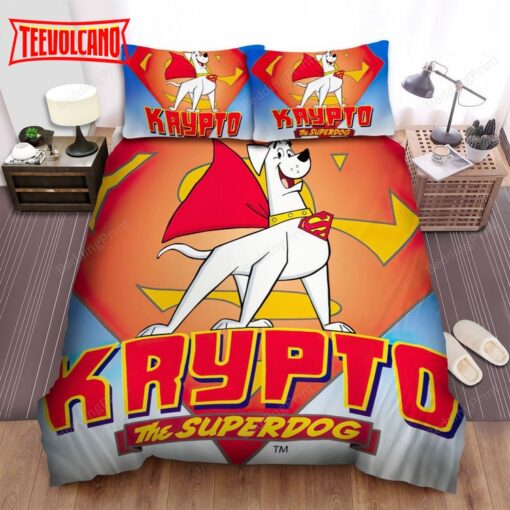 Krypto The Superdog Logo Duvet Cover Bedding Sets