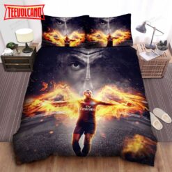 Kylian Mbapp Of Paris Saint-Germain Digital Art Duvet Cover Bedding Sets