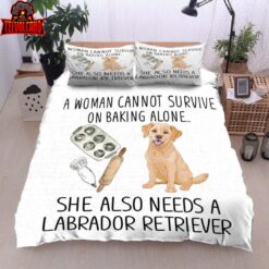 Labrador Retriever Baking Bed Sheets Duvet Cover Bedding Sets