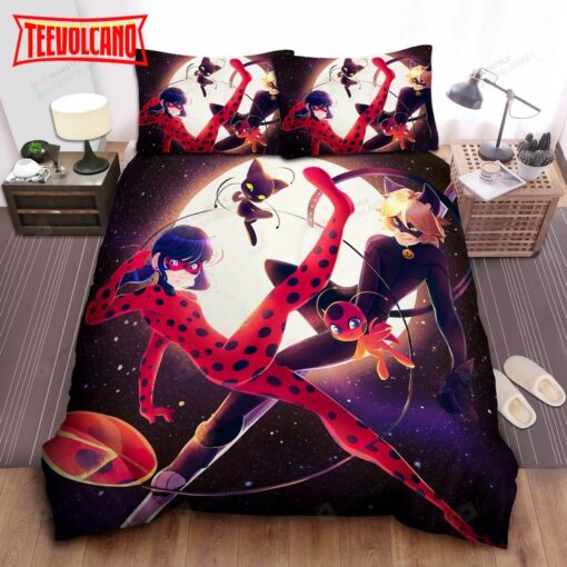 Ladybug &amp Cat Noir With Tikki And Plagg Bedding Sets