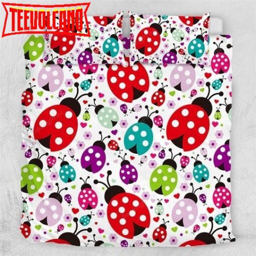 Ladybug Kids Bed Sheets Duvet Cover Bedding Sets