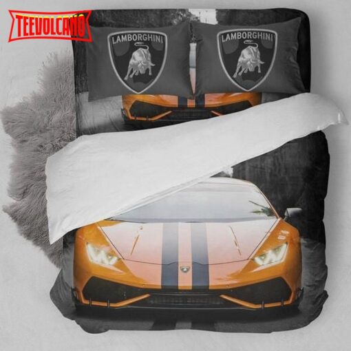 Lamborghini Palm Beach Car Duvet Cover Bedding Sets