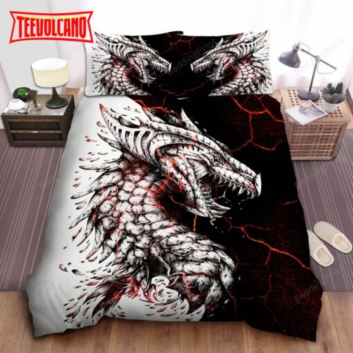 Lava Dragon Art Bed Sheets Duvet Cover Bedding Sets