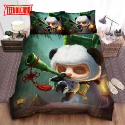 League Of Legends Panda Teemo Skin Splash Art Bedding Sets