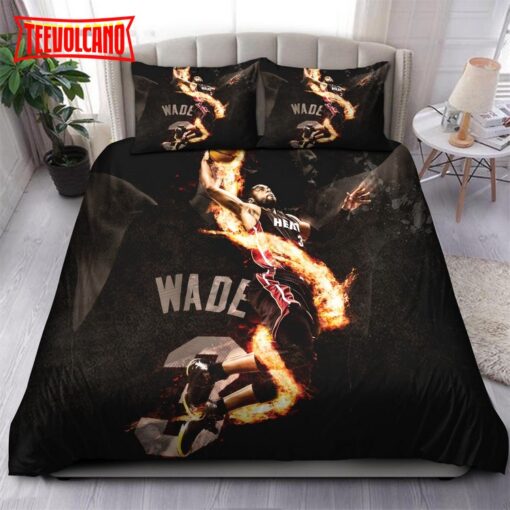 Legend Dwyane Wade Miami Heat NBA 34 Bedding Sets