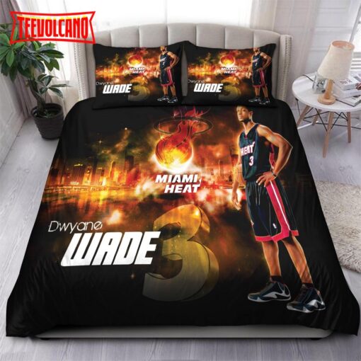 Legend Dwyane Wade Miami Heat NBA 37 Bedding Sets
