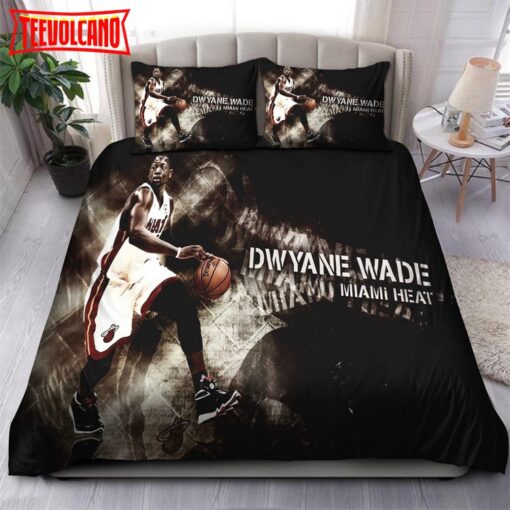 Legend Dwyane Wade Miami Heat NBA 57 Bedding Sets