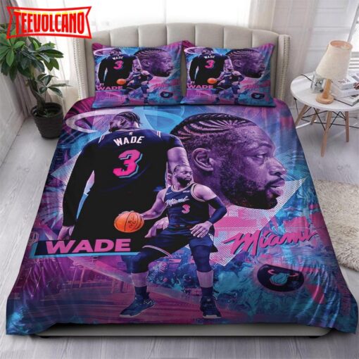 Legend Dwyane Wade Miami Heat NBA 60 Bedding Sets