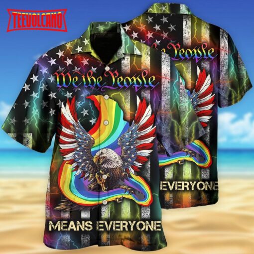 LGBT Eagle We The People Style Hawaiian Shirt